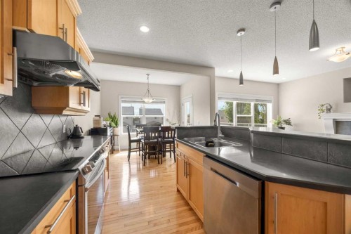 35 Covepark Place Ne, Calgary, AB - Indoor Photo Showing Kitchen With Upgraded Kitchen