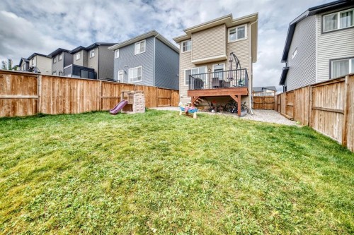 58 Precedence Link, Cochrane, AB - Outdoor With Deck Patio Veranda