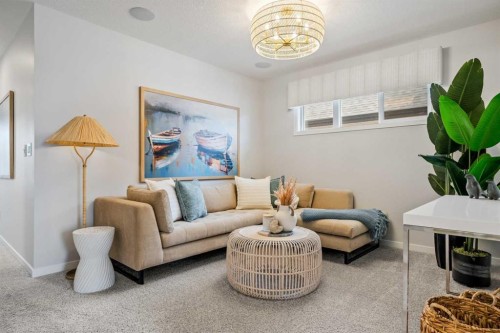 545 Bridgeport Street, Chestermere, AB - Indoor Photo Showing Living Room