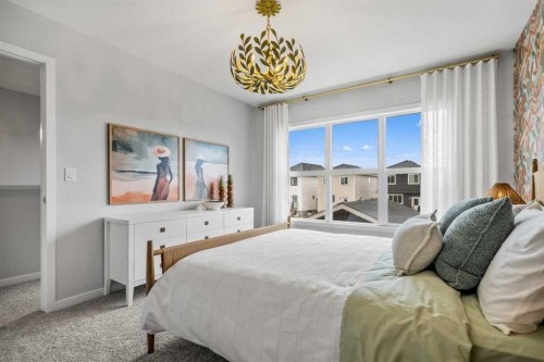 545 Bridgeport Street, Chestermere, AB - Indoor Photo Showing Bedroom