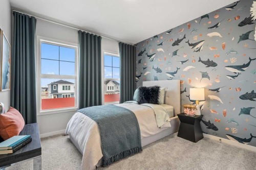 545 Bridgeport Street, Chestermere, AB - Indoor Photo Showing Bedroom