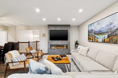 5327 17 Avenue Sw, Calgary, AB - Indoor With Fireplace