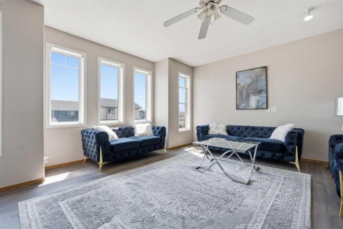 161 Saddlemead Road Ne, Calgary, AB - Indoor Photo Showing Living Room