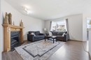 161 Saddlemead Road Ne, Calgary, AB  - Indoor Photo Showing Living Room With Fireplace 