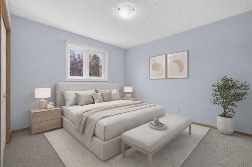 446 Harvest Hills Drive Ne, Calgary, AB - Indoor Photo Showing Bedroom
