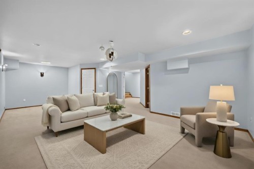 446 Harvest Hills Drive Ne, Calgary, AB - Indoor Photo Showing Living Room