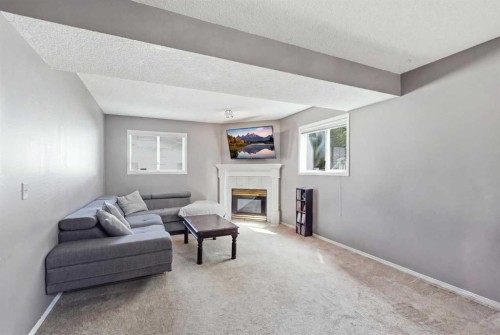 271 Erin Meadow Close Se, Calgary, AB - Indoor With Fireplace