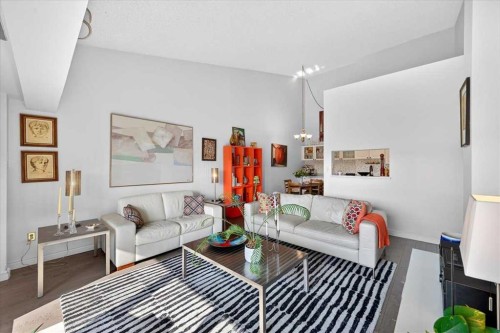 2410-202 Braeglen Close Sw, Calgary, AB - Indoor Photo Showing Living Room