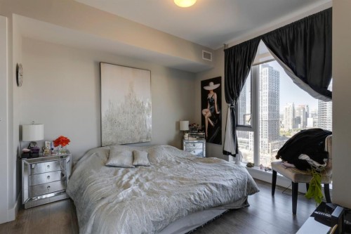 1509-1122 3 Street Se, Calgary, AB - Indoor Photo Showing Bedroom