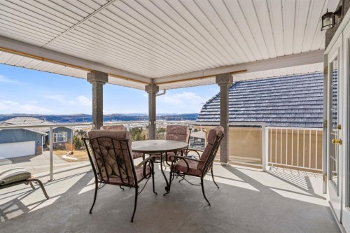 48 Headlands Close, Cochrane, AB -  With Deck Patio Veranda With View With Exterior