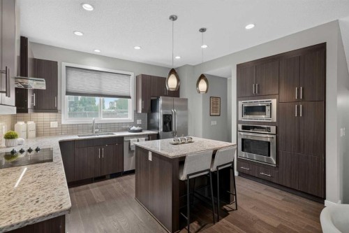 211 Skyview Point Road Ne, Calgary, AB - Indoor Photo Showing Kitchen With Upgraded Kitchen