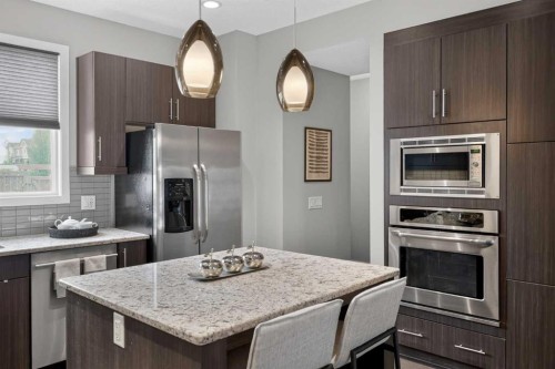 211 Skyview Point Road Ne, Calgary, AB - Indoor Photo Showing Kitchen With Upgraded Kitchen