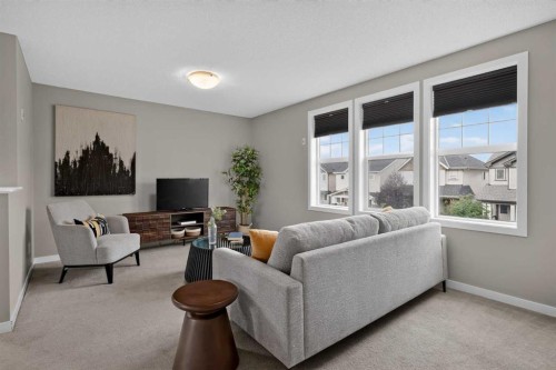 211 Skyview Point Road Ne, Calgary, AB - Indoor Photo Showing Living Room
