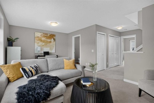 211 Skyview Point Road Ne, Calgary, AB - Indoor Photo Showing Living Room