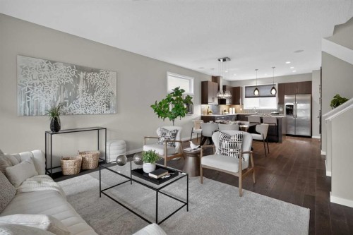 211 Skyview Point Road Ne, Calgary, AB - Indoor Photo Showing Living Room
