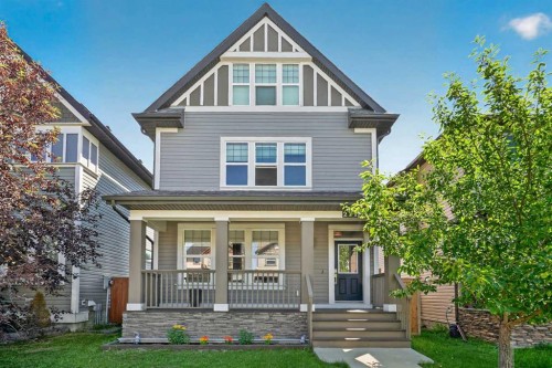 211 Skyview Point Road Ne, Calgary, AB - Outdoor With Deck Patio Veranda With Facade