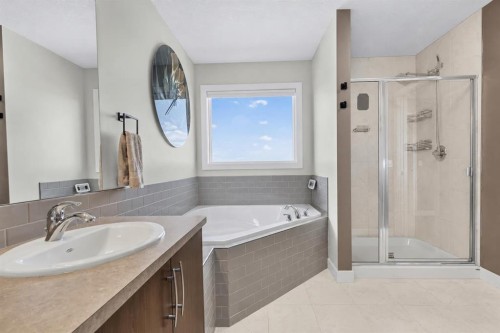 61 Hanson Lane Ne, Langdon, AB - Indoor Photo Showing Bathroom
