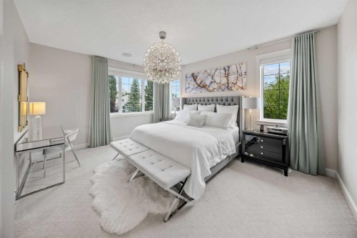 656 Quarry Way Se, Calgary, AB - Indoor Photo Showing Bedroom