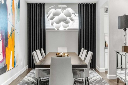 656 Quarry Way Se, Calgary, AB - Indoor Photo Showing Dining Room