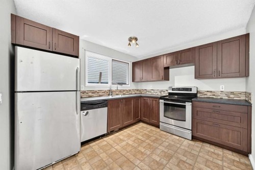19 Falshire Drive Ne, Calgary, AB - Indoor Photo Showing Kitchen With Double Sink