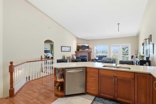 120 Sierra Morena Landing Sw, Calgary, AB - Indoor Photo Showing Kitchen With Double Sink