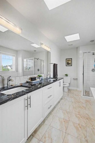 2 Baywater Cape, Airdrie, AB - Indoor Photo Showing Bathroom