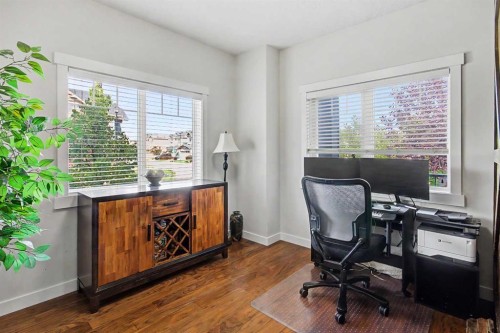 2 Baywater Cape, Airdrie, AB - Indoor Photo Showing Office