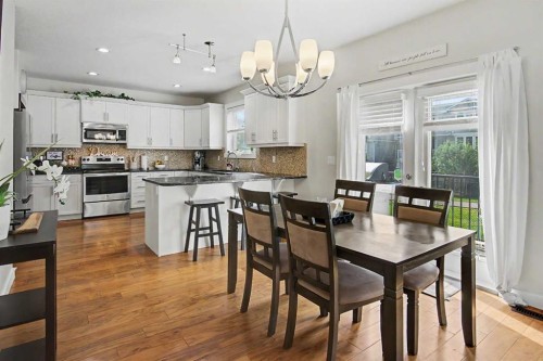 2 Baywater Cape, Airdrie, AB - Indoor Photo Showing Dining Room