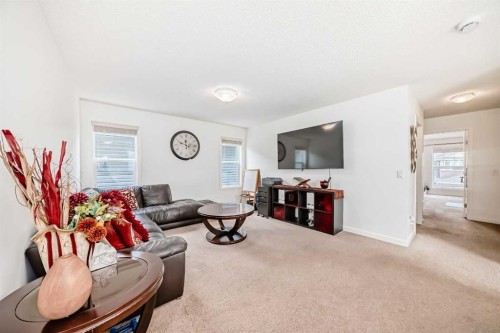 33 Redstone Drive Ne, Calgary, AB - Indoor Photo Showing Living Room