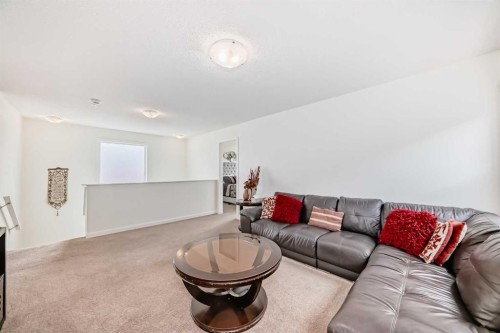 33 Redstone Drive Ne, Calgary, AB - Indoor Photo Showing Living Room