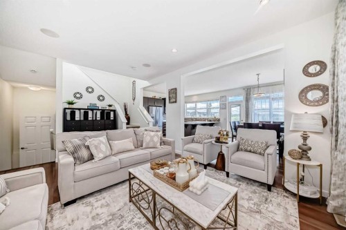 33 Redstone Drive Ne, Calgary, AB - Indoor Photo Showing Living Room