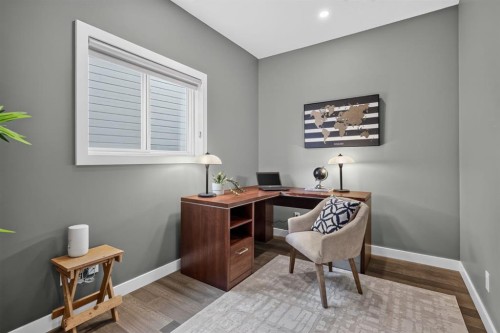 32 Legacy Cove Se, Calgary, AB - Indoor Photo Showing Office