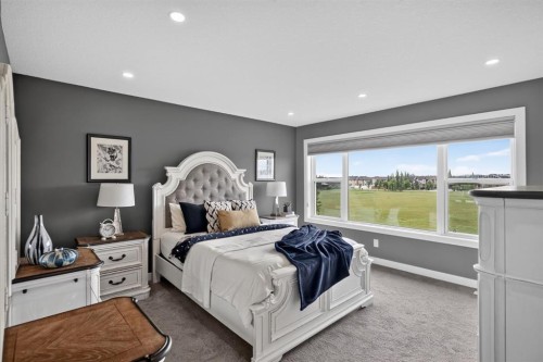 32 Legacy Cove Se, Calgary, AB - Indoor Photo Showing Bedroom