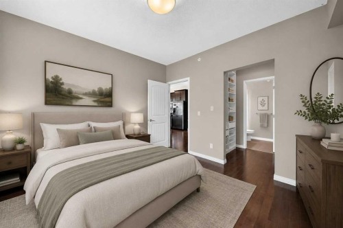 2401-175 Panatella Hill Nw, Calgary, AB - Indoor Photo Showing Bedroom
