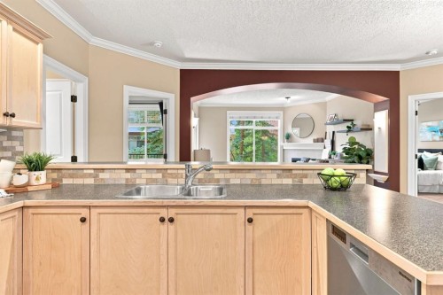 209-59 22 Avenue Sw, Calgary, AB - Indoor Photo Showing Kitchen With Double Sink