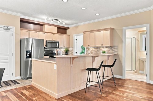 209-59 22 Avenue Sw, Calgary, AB - Indoor Photo Showing Kitchen