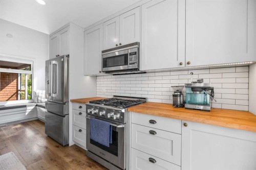 2801 7 Avenue Nw, Calgary, AB - Indoor Photo Showing Kitchen With Stainless Steel Kitchen With Upgraded Kitchen