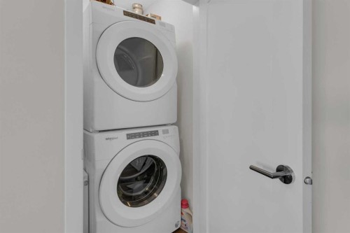 101-30 Shawnee Common Sw, Calgary, AB - Indoor Photo Showing Laundry Room