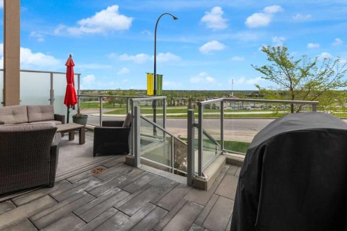 101-30 Shawnee Common Sw, Calgary, AB - Outdoor With Deck Patio Veranda With View