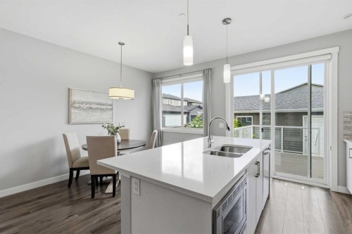 21 Howse Street Ne, Calgary, AB - Indoor Photo Showing Kitchen With Double Sink With Upgraded Kitchen