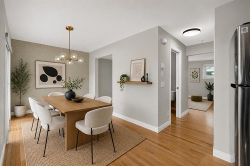 86 Cedarwood Lane Sw, Calgary, AB - Indoor Photo Showing Dining Room