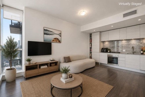2903-310 12 Avenue Sw, Calgary, AB - Indoor Photo Showing Living Room