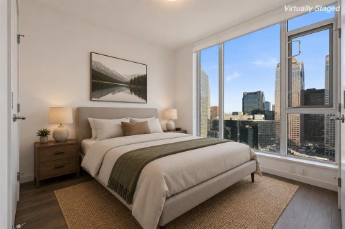 2903-310 12 Avenue Sw, Calgary, AB - Indoor Photo Showing Bedroom