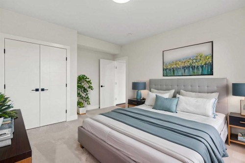 87 Sundown Crescent, Cochrane, AB - Indoor Photo Showing Bedroom
