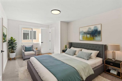 87 Sundown Crescent, Cochrane, AB - Indoor Photo Showing Bedroom