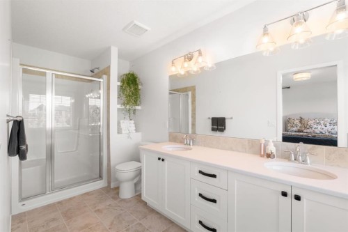 45 Willow Green Way, Cochrane, AB - Indoor Photo Showing Bathroom