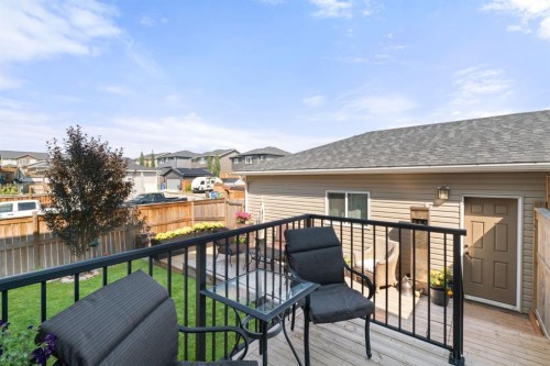 45 Willow Green Way, Cochrane, AB - Outdoor With Deck Patio Veranda With Exterior
