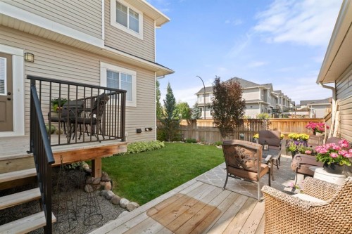 45 Willow Green Way, Cochrane, AB - Outdoor With Deck Patio Veranda With Exterior