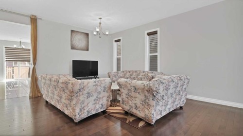 149 Saddlestone Drive Ne, Calgary, AB - Indoor Photo Showing Living Room