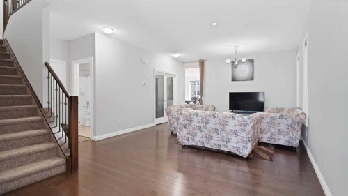 149 Saddlestone Drive Ne, Calgary, AB - Indoor Photo Showing Living Room